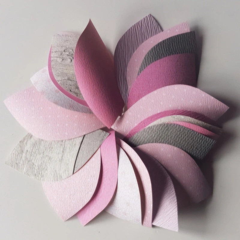 Bladermix licht roze en fel roze